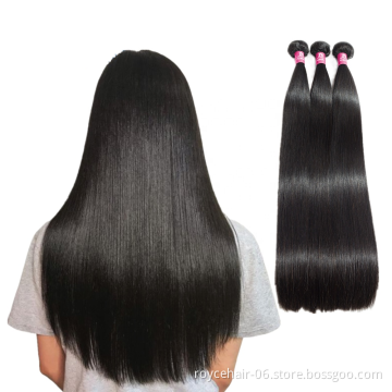 Cheap Price Raw Virgin Remy Hair Extensions Vendor Silky Straight Mink Brazilian Human Hair Bundles with Lace Closure